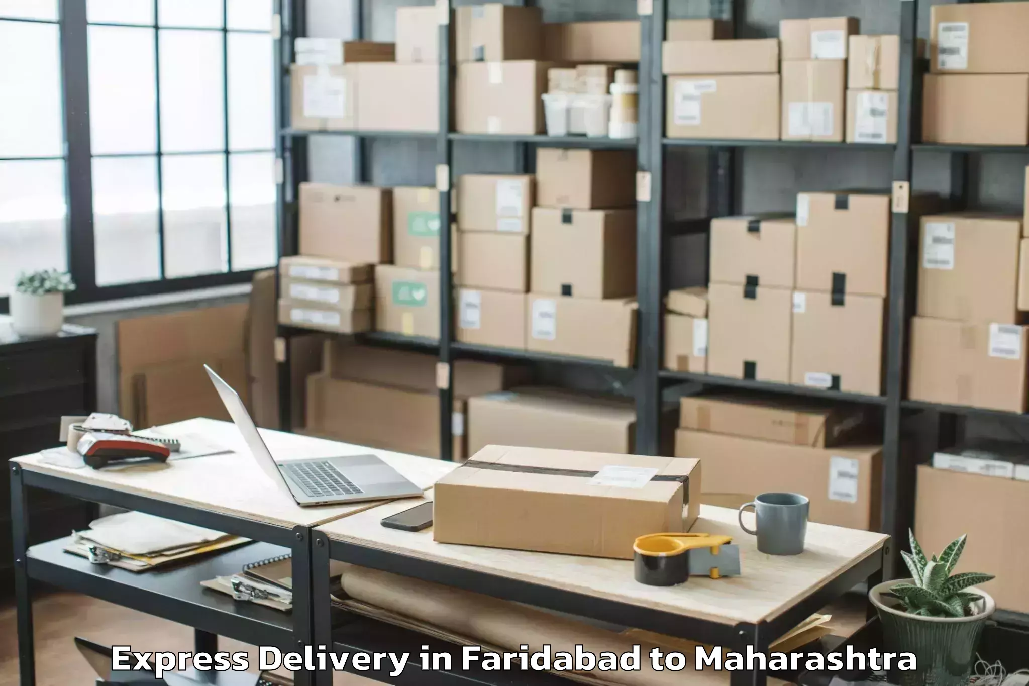 Top Faridabad to Indapur Express Delivery Available